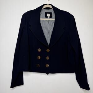 A New Day Cropped Double Breasted Blazer Suit Jacket with Gold Buttons Size XXL